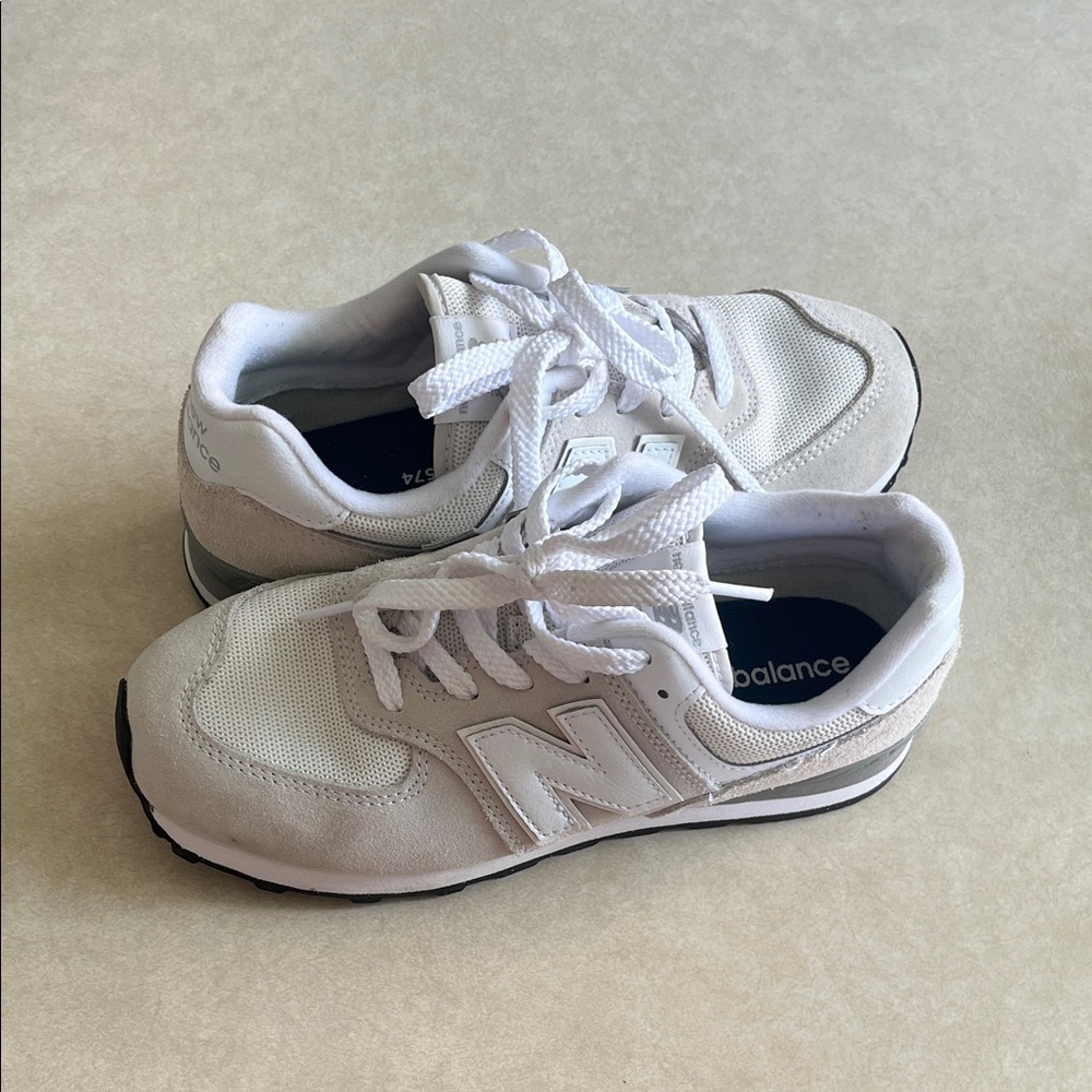 New Balance Kids Cream Sneakers